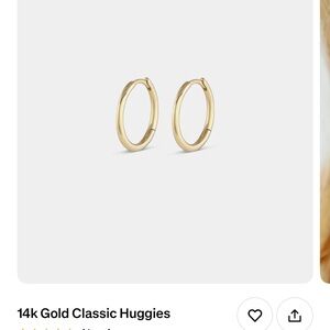 Gorjana Gold Delicate Hoop Earring